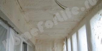 Теплоизоляция балкона напылением пенополиуретаном